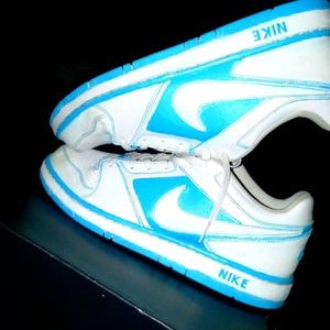 My baby blue/white custom Nikes $75 FREE SHIPPN